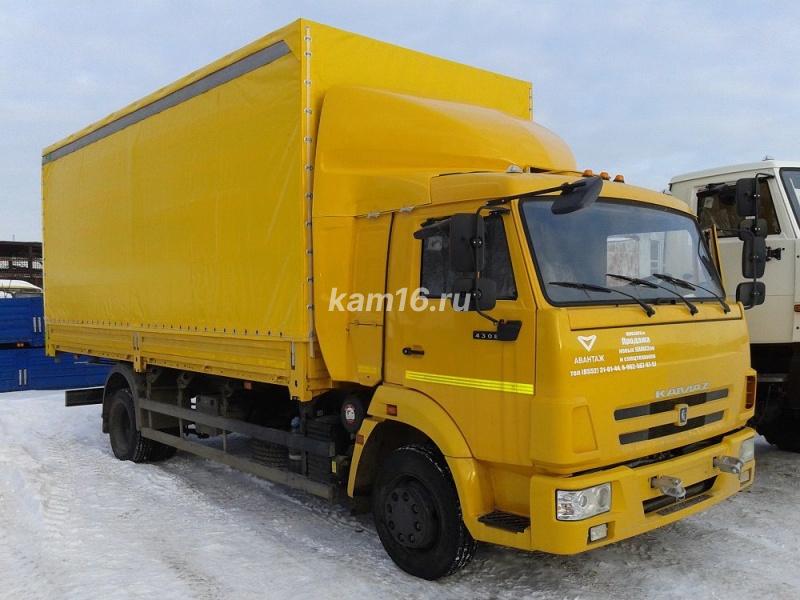 КАМАЗ 4308 бортовой с тентом (7,5 метров)