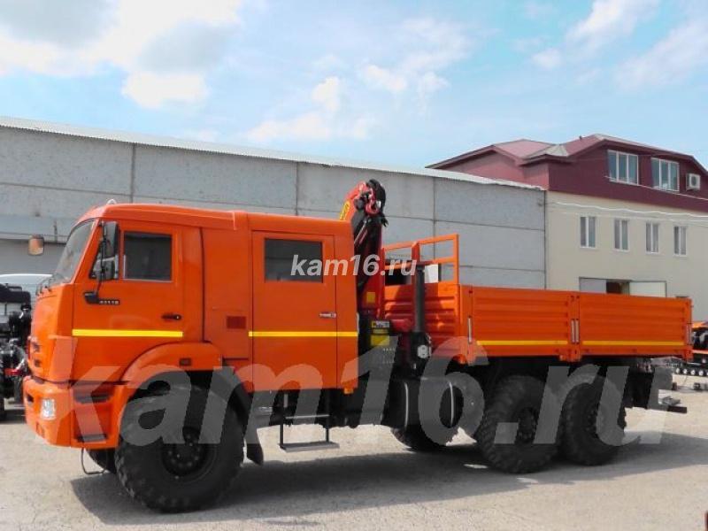 КАМАЗ С ДВУХРЯДНОЙ КАБИНОЙ С КМУ Palfinger PK 15500
